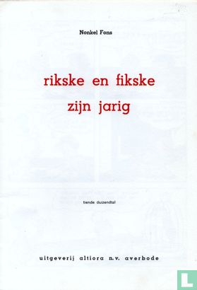 Rikske en Fikske zijn jarig! - Image 3