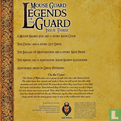 Mouse Guard - Legends of the Guard vol 1 - Bild 3