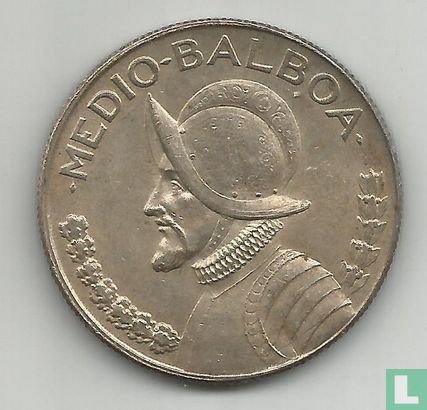 Panama ½ Balboa 1966 - Bild 2