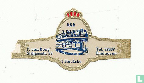 Bar 't Huukske P. van Rooy Strijpsestr. 53 Tel. 29839 Eindhoven - Image 1