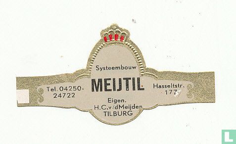 Systeenbouw MEIJTIL Eigen. H.C. v/d Meijden Tilburg Hasselstr 177 Tel.04250.24722  - Afbeelding 1