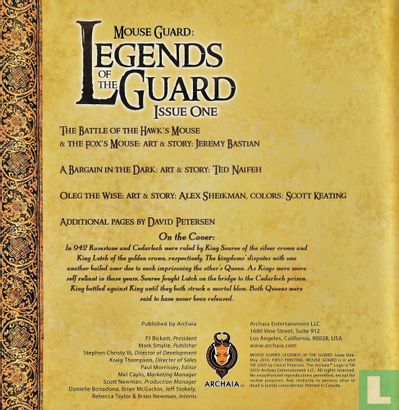 Mouse Guard Legends of the Guard vol 1 - Image 3