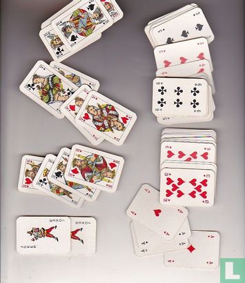 Mini speelkaarten ( rood)  - Afbeelding 2