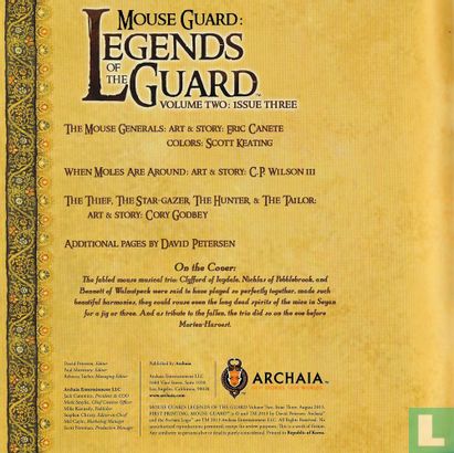 Mouse Guard: Legends of the Guard vol 2 - Bild 3