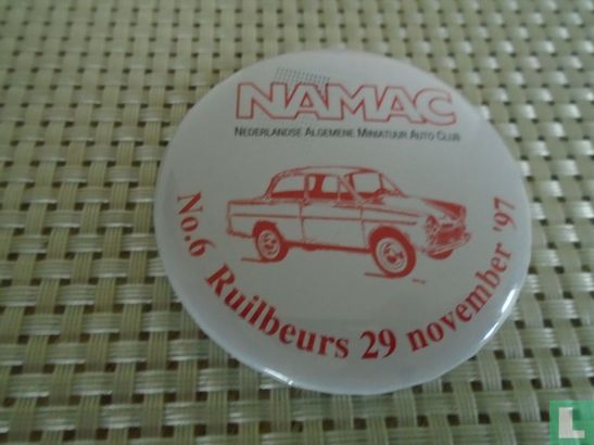 NAMAC (Nederlandse Algemene Miniatuur Auto Club Nr: 6 Ruilbeurs 29 november 1997
