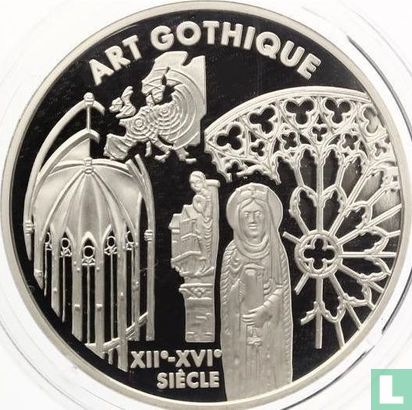 Frankrijk 6,55957 francs 1999 (PROOF) "European Art Styles - Gothic Art" - Afbeelding 2