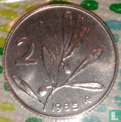 Italië 2 lire 1985 - Afbeelding 1