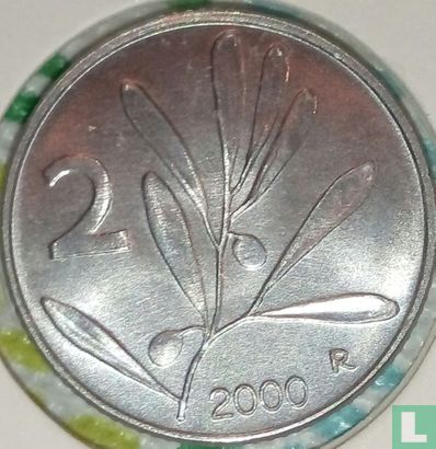 Italy 2 lire 2000 - Image 1