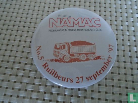 NAMAC (Nederlandse Algemene Miniatuur Auto Club No. 5 Ruilbeurs 27 september ' 97