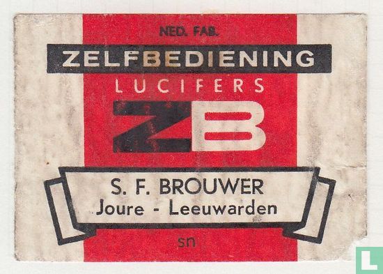 Zelfbediening lucifers ZB S.F. Brouwer 