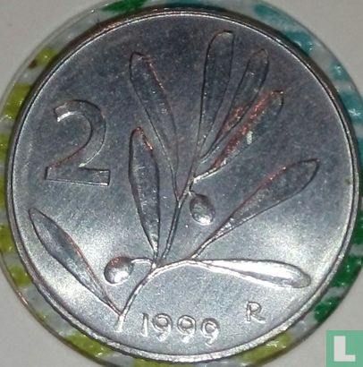Italië 2 lire 1999 - Afbeelding 1