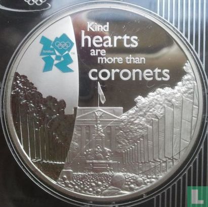 United Kingdom 5 pounds 2010 (PROOF - silver) "Kind hearts are more than coronets" - Image 2