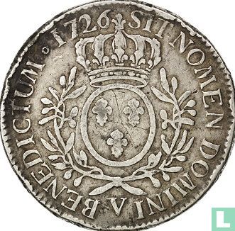 Frankrijk 1 écu 1726 (V) - Afbeelding 1