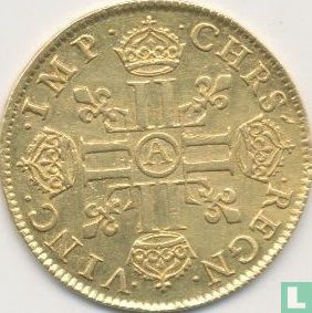 France 1 louis d'or 1641 (mèche longue) - Image 2