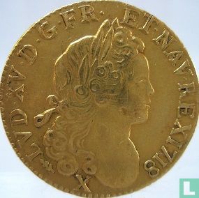 France 1 louis d'or 1718 (X) - Image 1