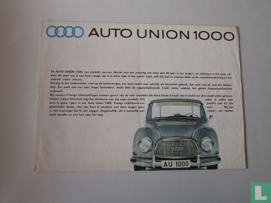 Auto Union 1000 - Afbeelding 1