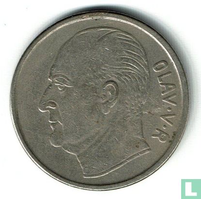 Norvège 1 krone 1963 - Image 2