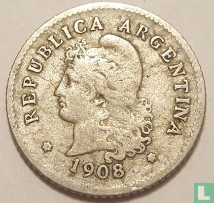 Argentinië 10 centavos 1908 - Afbeelding 1