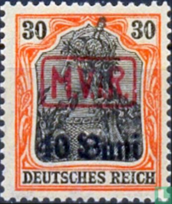 Germania, overprinted "M.V.i.R."