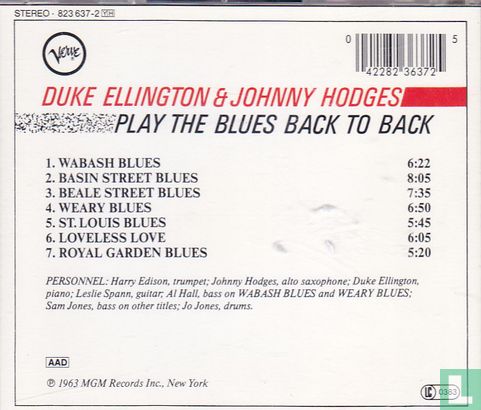 Back to Back - Duke Ellington and Johnny Hodges Play the Blues - Bild 2