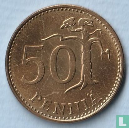 Finlande 50 penniä 1990 - Image 2