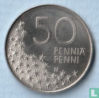 Finlande 50 penniä 1991 (type 1) - Image 2