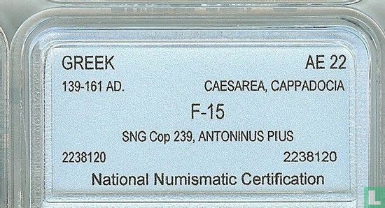 Caesarea, Cappadocië - Romeinse rijk  AE22  (Antoninus Pius)  139-161 CE - Afbeelding 3