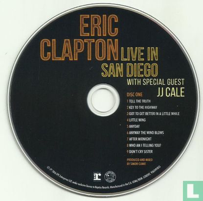 Live in San Diego with Special Guest JJ Cale - Afbeelding 3