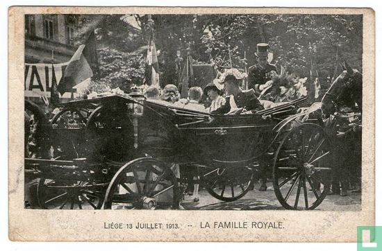 Liége 13 Juillet 1913 - La Famille Royale - Image 1