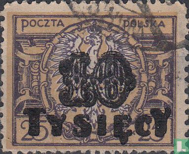 Coat of arms (Eagle) with overprint