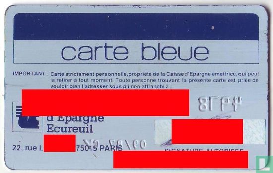 CB - Visa - Carte Bleu - Classic C - Caisse d'Epargne - Image 2