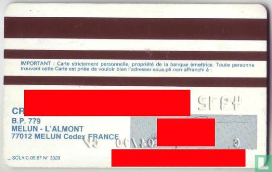 CB - Visa - Carte Bleu - Classic C - Credit Lyonnais - Image 2