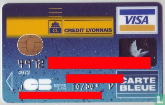 CB - Visa - Carte Bleu - Credit Lyonnais - Image 1