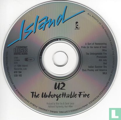 The unforgettable fire - Afbeelding 3