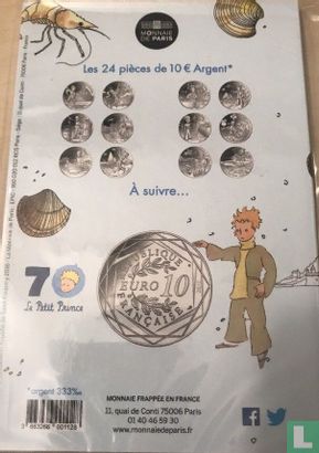 France 10 euro 2016 (folder) "The Little Prince goes fishing to Mont Saint Michel" - Image 2