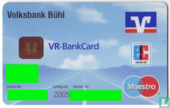 EC - Maestro - Electronic Cash - GeldKarte - VR-Bankcard - Volksbank Bühl - Bild 1