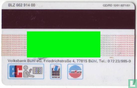 EC - Maestro - Electronic Cash - GeldKarte - VR-Bankcard - Volksbank Bühl - Image 2