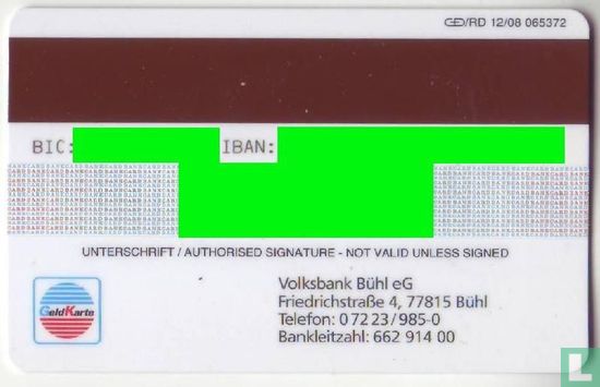 Girocard - Maestro - GeldKarte - VR-Bankcard - Volksbank Bühl - Bild 2
