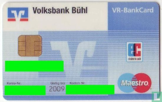 EC - Maestro - Electronic Cash - GeldKarte - VR-Bankcard - Volksbank Bühl - Image 1