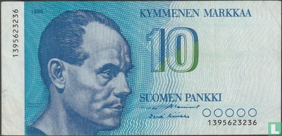 Finland 10 markkaa 1986 - Image 1