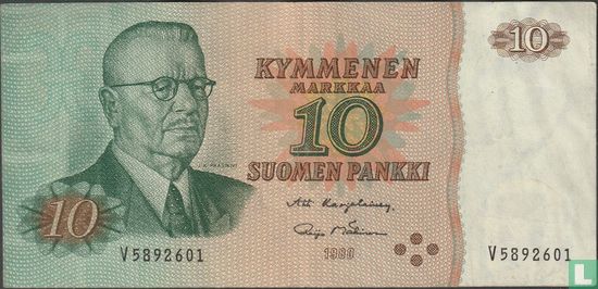 Finland 10 markkaa 1980 (I) - Afbeelding 1