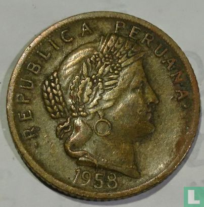 Peru 10 centavos 1958 (zonder AFP) - Afbeelding 1