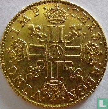 Frankrijk 1 louis d'or 1641 (korte krul) - Afbeelding 2