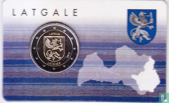 Lettonie 2 euro 2017 (coincard) "Latgale" - Image 1