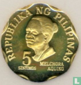Philippines 5 sentimos 1975 (PROOF) - Image 2