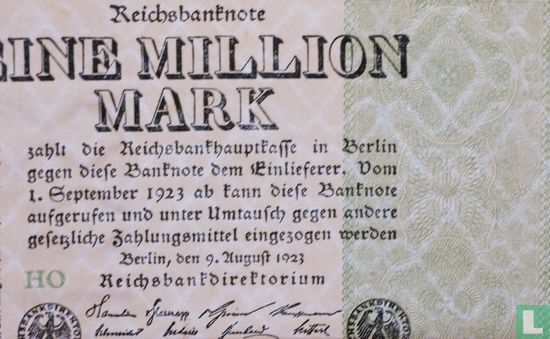 Germany 1 Million Mark 1923 (P102c - Ros.101c) - Image 3