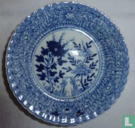 Blue and white plate - Image 1