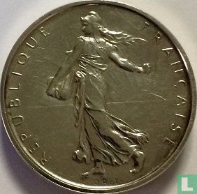 France 5 francs 1968 (Piedfort - silver) - Image 2