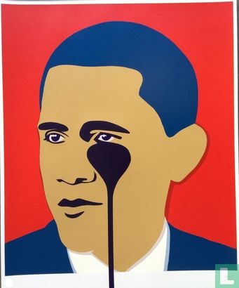 Crying Obama (red edition) - Afbeelding 1