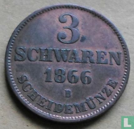 Oldenburg 3 schwaren 1866 - Afbeelding 1